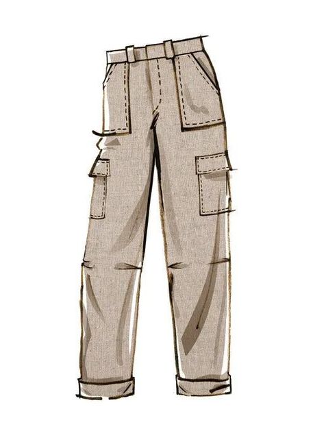 McCalls Men's Shorts and Trousers M8264 - PAPER BB (44-52) Roll Up Pants, Metal Dress, Sewing Pattern Shop, Sewing Pants, Pants Sewing, Tilly And The Buttons, Pants Sewing Pattern, Clothes Sewing, Mccalls Sewing Patterns