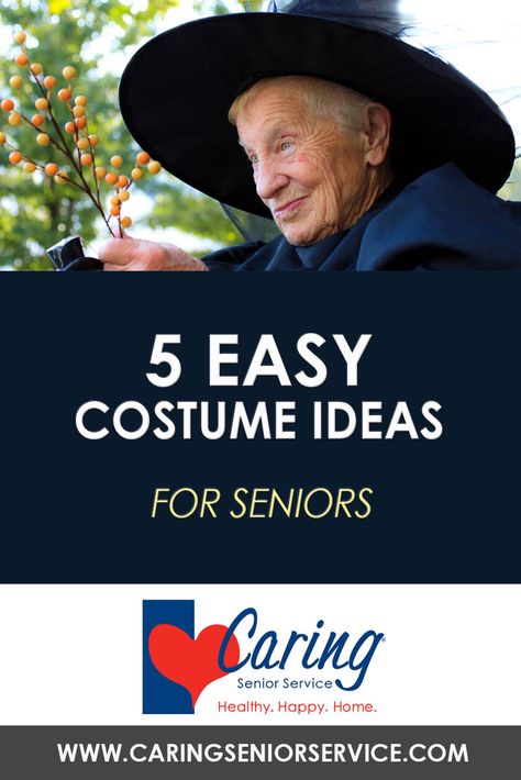 Halloween is just around the corner, and that means it's time for costumes galore! If you're thinking about dressing up with a senior loved one this holiday season, try some of these great costume ideas that will have them feeling great and enjoying the season. Easy Costume Ideas, Ideas For Seniors, Great Costume Ideas, Easy Costume, Holloween Costume, Memory Care, Easy Costumes, Senior Care, Easy Halloween Costumes