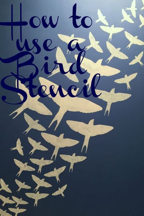 Painting On A Wall, Bird Stencils, Paper Bird, Bird Stencil, Huge Closet, Ceiling Murals, Board Painting, How To Make Stencils, Organic Nature