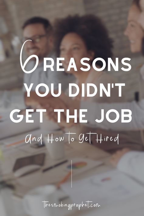 Getting turned down for a job you wants sucks. But getting turned down for a job you need is worse. So, to help avoid not getting hired here are six reasons why you didn’t get the job. PLUS — the simple way to fix it so that you can get the job you want! I Got The Job, Job Quotes, Life Advice, Get The Job, Self Development, Fix It, Simple Way, Life Quotes, Turn Ons