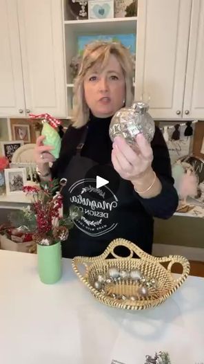 DIY Faux Jadeite Christmas Ornaments | In this video restream from November 2022 I will show you how to make faux jadeite Christmas ornaments.
.
Paint is Apple Barrel Indoor / Outdoor Gloss -... | By DiyDreaming | color, Any size. As long as it has some detail on it. And turn it into a jadeite ornament. So these are couple that I've done. I'm going to take you through the whole process. They're really pretty. I think what makes the difference in this project is what color of paint you use. We're also going to talk about this. Um so first thing I want to tell you is that this whole idea of doing Jadeite ornaments came through a series of things. First, my friend Susie sent me pictures from Amish Country of a beautiful store that had a ton of gorgeous pieces and I was just drooling over that Jadite Ornaments, Jadeite Ornaments, Jadeite Christmas, Apple Barrel, Amish Country, I Will Show You, Holiday Crafts, My Pictures, Barrel