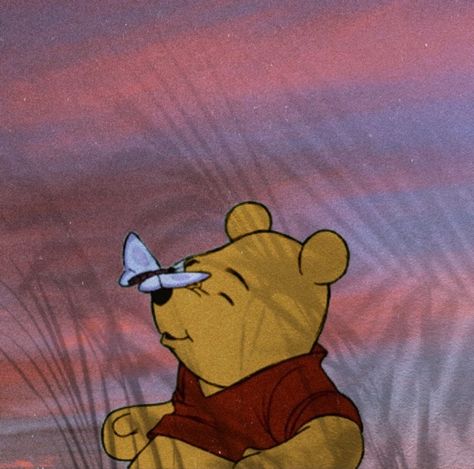 Winnie the pooh aesthetic cute with butterfly in feild Aesthetic Winnie The Pooh, Tiger From Winnie The Pooh, Winnie The Pooh Aesthetic, Pooh Aesthetic, Cartoon Profile Pics Aesthetic, Profile Pics Aesthetic, Cartoon Profile, Aesthetic Cute, Cartoon Profile Pics