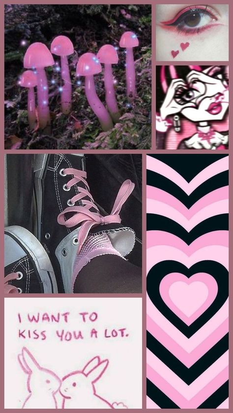 Dual Kawaii Aesthetic, Dual Kawaii, Yami Kawaii, Aesthetic Board, Different Aesthetics, Kawaii Aesthetic, Creepy Cute, Kiss You, Pastel Goth