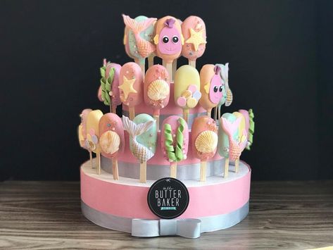 Cakesicle Stand, Magnum Cake, Popsicles Cake, Cake Popsicles, Cake Pop Designs, Quick Baking, Desert Style, Chocolate Covered Treats, Under The Sea Theme