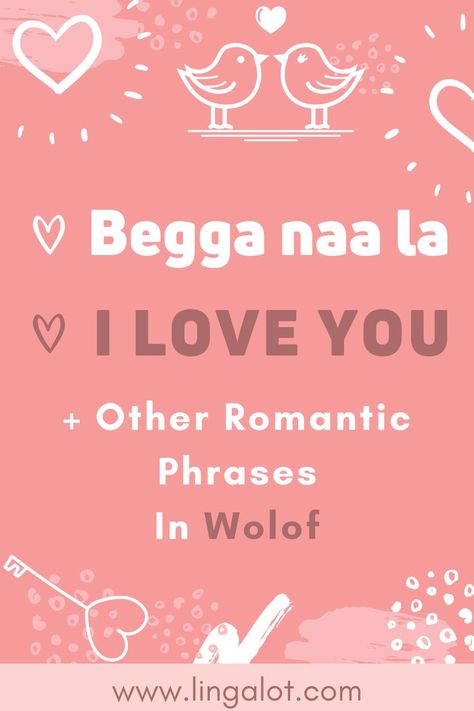 How to say I love you in Wolof Albanian Language Learning, Learn Albanian, Swahili Quotes, Wolof Language, Navajo Words, Icelandic Language, Albanian Language, How To Say I Love You, Greek Phrases