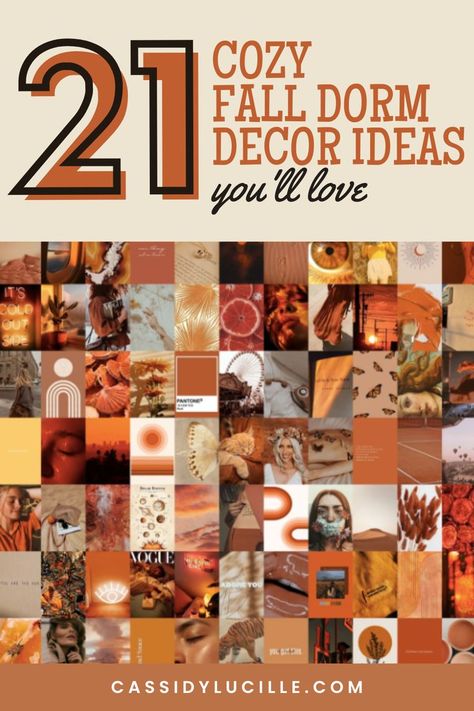 OMG! I'm loving these fall dorm decor ideas to copy this year! This list has everything and I cannot wait to deck my room out in a cozy and cute fall aesthetic! Diy Beauty And The Beast Costumes, Fall Signage, Cute Fall Aesthetic, Dorm Decor Ideas, Kids Playroom Ideas Diy, Blue Sofa Living, Minimalist Apartment Decor, Cheap Dorm Decor, Dorm Diy