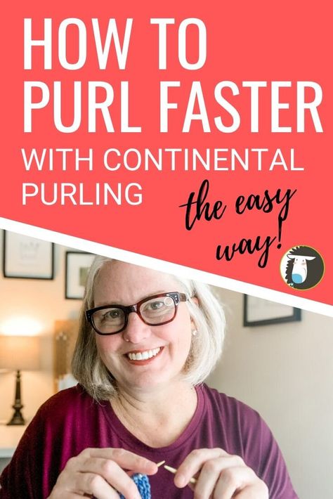 How To Purl, Knitting Hacks, Knitting Help, Knitting Basics, Start Knitting, Knitting Blogs, Knitting Instructions, Learn How To Knit, Purl Stitch