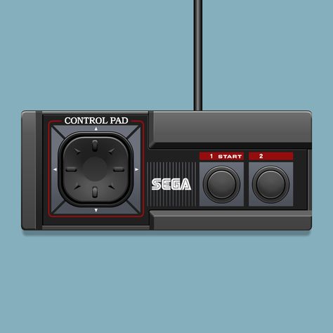 Sega Master System Controller Print Game Lounge, 80s Guys, Raul Julia, Kevin Parker, Systems Art, Sega Master System, Mos Def, Monochromatic Art, Sega Mega Drive