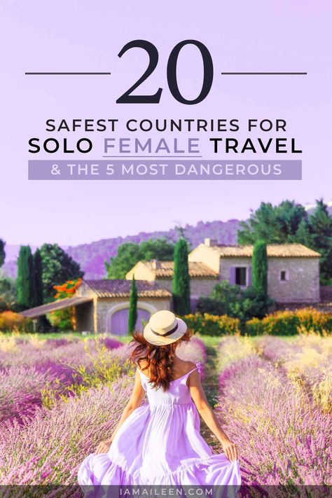 20 Safest Countries for Solo Female Travelers ( 5 Worst!) Safest Places To Travel, Best Countries To Visit, Australia Itinerary, Solo Travel Destinations, Solo Travel Tips, Sailing Trips, Countries To Visit, Travel Locations, Solo Female Travel