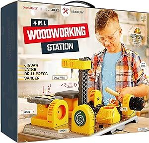 Wood Building Projects, Woodworking Station, Kids Tool Bench, Gifts For Boy, Carpentry Skills, Woodworking Toys, Wood Building, Woodworking For Kids, Building Projects