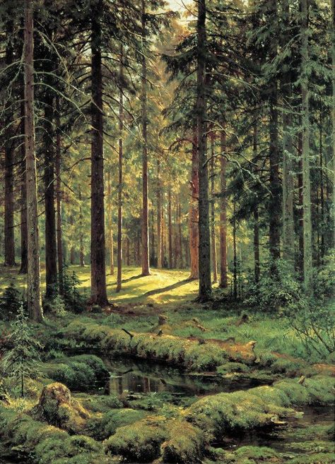 ZHRART on Twitter: "Ivan Ivanovich Shishkin (1832-1898)… " Ivan Shishkin, Rhythm Art, Coniferous Forest, Russian Painting, Forest Painting, Tree Forest, Forest Landscape, Russian Art, Painting Reproductions