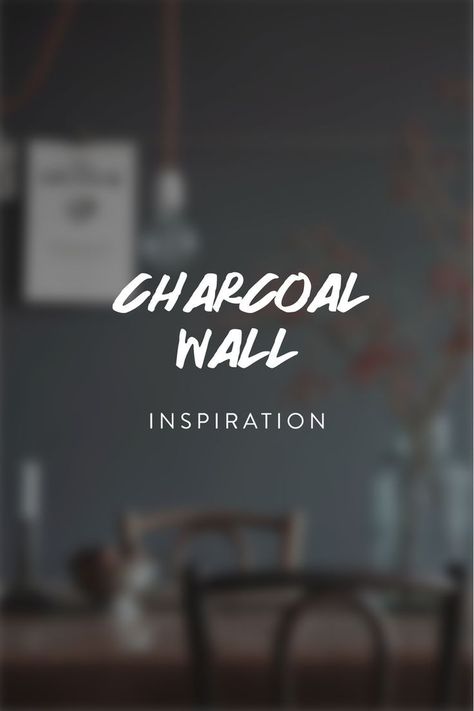 Ready to create a cozy space full of drama?  Get inspired by these dark spaces featuring charcoal walls.  Click to get read the post.