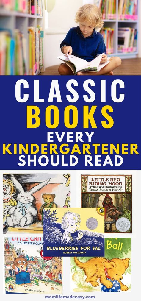 15 Must Have Kindergarten Books for Ages 3 to 6 Years Old Books For Kindergarteners, Phonics Readers, Read Together, Classic Childrens Books, Kindergarten Books, Best Children Books, Read Alouds, Classroom Library, What Book