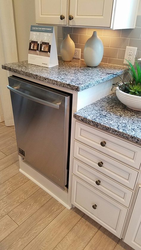 Adding A Dishwasher To A Small Kitchen, Elevated Dishwasher Kitchens, Raised Dishwasher Cabinet, Adding A Dishwasher To Kitchen, Raised Dishwasher Ideas, Dishwasher Location, Dish Washer In Kitchen, Dishwasher Cabinet Ideas, Dishwasher In Kitchen