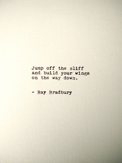 Ray Bradbury Quotes, Typewriter Quotes, Now Quotes, Typed Quotes, Pierce Brosnan, Ray Bradbury, Literature Quotes, 5x7 Print, Literary Quotes