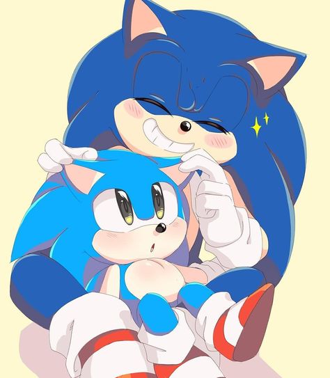 Sonic And Classic Sonic, Sonic Fanart, Classic Sonic, Sonic