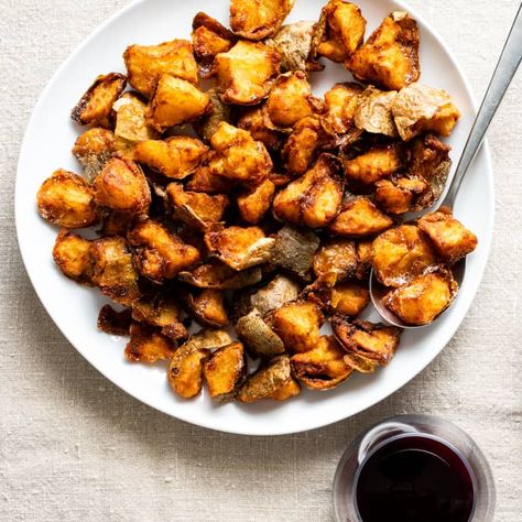 Torn and Fried Potatoes | Cook's Country dec/jan 2021 Best French Fries, Fried Potatoes Recipe, Cooks Country, Cooks Country Recipes, Donut Toppings, Cookie Toppings, Country Recipes, America's Test Kitchen Recipes, Starchy Vegetables