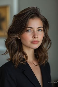 Shoulder Length Layered Hair, Haircuts For Medium Hair, Medium Hair Cuts, Shoulder Length Hair, Medium Length Hair Cuts, Layered Haircuts, Length Hair, Womens Haircuts, Shoulder Length