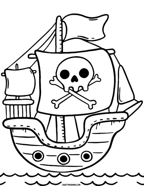 Pirate Coloring Pages (Free Printables) - Crafty Morning Pirate Coloring Pages, Pirate Activities, Pirate Crafts, Pirate Day, Coloring Pages For Boys, Pirate Birthday, Pirate Theme, Pirate Party, Pirate Ship