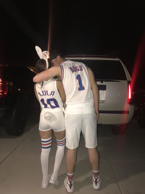 Space Jam Bunny Costume, Bugs Bunny And Lola Bunny Halloween Costumes, Space Jam Couples Costume, Lola And Bugs Halloween Costume, Lola Bunny And Bugs Bunny Costume Couple, Space Jam Costume Couple, Lola And Bugs Bunny Costume Couple Halloween, Couple Halloween Costumes Bugs And Lola, Bugs And Lola Costume Couple