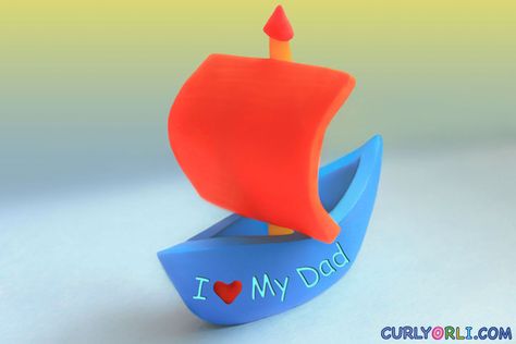 Boat for daddy on Father Day. Making a Toy Boat with clay. Fimo, Clay Boat, Print Crafts, Make A Boat, Build Your Own Boat, Toy Boat, Boat Kits, Carpentry Skills, Boat Building Plans