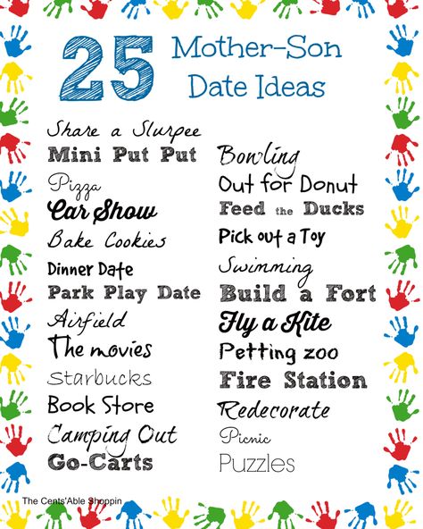 25 Creative Mother Son Date Night Ideas Mother Son Date Ideas, Kid Dates, Mommy Son, Better Mom, Family Fun Night, Mommy And Son, Date Night Ideas, Mother And Son, Raising Boys