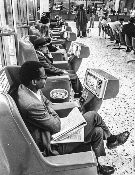 Greyhound Bus, Bus Terminal, Coin Operated, Historical Images, Waiting Rooms, Bus Station, Vintage Electronics, Ashtrays, Retro Futurism