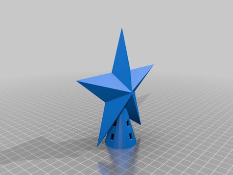 As the holiday rolls around, welcome guests with a 3D Printed tree topper (Star) Holiday Rolls, Star 3d, Tree Star, Christmas Tree Star, Christmas 3d, 3d Printing Projects, Print Ideas, Tree Topper, Tree Toppers