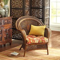 Azteca Armchair - Pecan Brown George Nelson Furniture, Decorating Rules, Daybed Design, Asian Homes, Asian Home Decor, Papasan Chair, Indoor Patio Furniture, Room Decor Bedroom Teenage, A Living Room