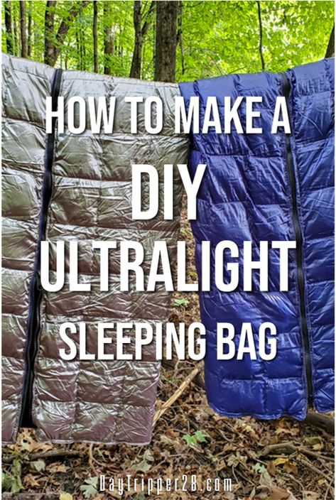 Ultralight Camping Gear, Diy Sleeping Bag, Camping Gear Diy, Ultralight Backpacking Gear, Summer Backpacking, Lightweight Sleeping Bag, Diy Tent, Ultralight Camping, Hiking Tattoo