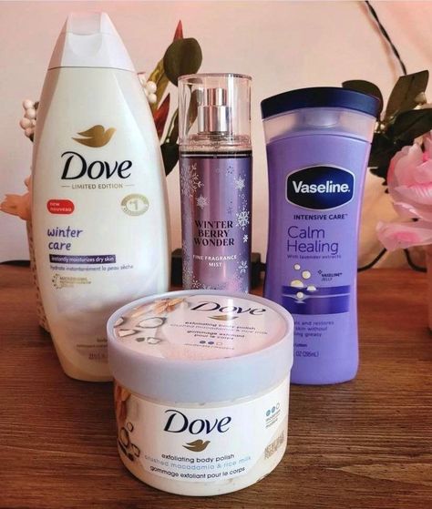 Body Wash Dove, Dove Exfoliating Body Polish, Exfoliating Body Polish, Dove Body Wash, Winter Care, Winter Berry, Hygiene Care, Simple Skincare Routine, Basic Skin Care Routine