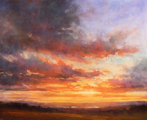 Landscape Sunrise, Houston Art, Sunrise Painting, Sunrise Art, Pastel Sunset, Sky Artwork, Pastel Landscape, Sky Collection, Sky Painting