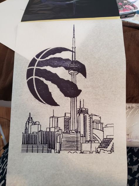 Toronto Raptors Tattoo, Toronto Tattoo, Toronto Raptors, City Skyline, Tatting, Tattoo Ideas, Toronto, Tattoo Designs, Tattoos