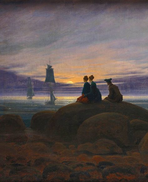 Caspar David Friedrich Paintings, Casper David, Claude Joseph Vernet, Felix Mendelssohn, Wedding March, David Friedrich, James Mcneill Whistler, Romantic Paintings, Caspar David Friedrich