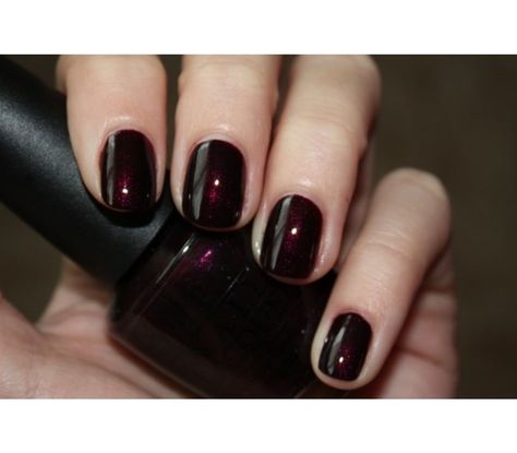 OPI Colors You Need To Know Dark Cherry Red Nails, Opi Polish Colors, Opi Black Cherry Chutney, Black Cherry Nails, Dark Red Nail Polish, Cherry Chutney, Cherry Red Nails, Opi Black, Dark Cherry Red