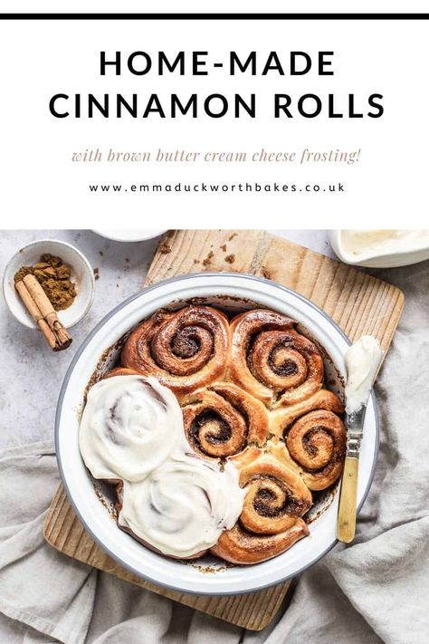 Homemade Cinnamon Rolls With Brown Butter Cream Cheese Frosting Canela, Cinnamon Photography, Butter Cream Cheese Icing, Brown Butter Cream Cheese, Beat Making, Lemon Meringue Tart, Fluffy Cinnamon Rolls, Butter Cream Cheese Frosting, Homemade Cinnamon Rolls