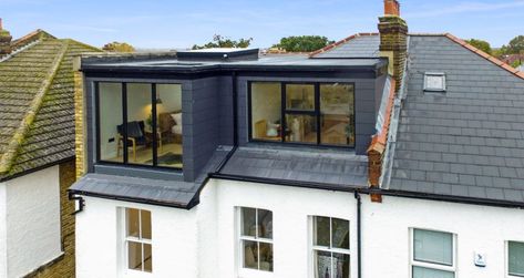 Loft Conversion in Hither Green | SE London Specialists Loft Conversion Ideas Layout, Loft Conversion Windows, Loft Conversion Hip To Gable, Loft Conversion Victorian Terrace, Loft Conversion Layout, Loft Conversion Roof, Loft Dormer, Loft Exterior, Loft Conversion Bedroom