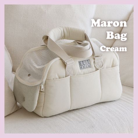 [PaidLink] Maron Bag Pet Carrier (Cream) Brand: Ssfw Size: 5 Size, 5 Size *This Product Is Excluded From The Free Shipping Offer. *Ems Shipping Costs Will Be Added At Checkout. * Pick-Up Is Not Available For This Product. * This Product Cannot Be Exchanged Or Refunded, So Please Purchase It Carefully. * The Maron Bag Pet Carrier Will Ship Separately From The Rest Of Your Order And Direct From The Manufacturer In Korea. Please Consider The Shipping Delay Of #petaccessoriesideas Cute Dog Carrier, Cute Small Dog Accessories, Cute Things For Dogs, Cute Cat Carrier, Aesthetic Dog Supplies, Cute Cat Accessories, Dog Bag Carrier, Cute Dog Stuff, Dog Travel Carrier