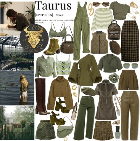 Earth Sign Outfits, Taurus Lilith, Taurus Rising Outfits, Taurus Style Outfits, Taurus Moon Aesthetic Outfits, Taurus Outfits Ideas, Taurus Rising Style, Venus In Taurus Aesthetic Outfit, Taurus Moon Outfit