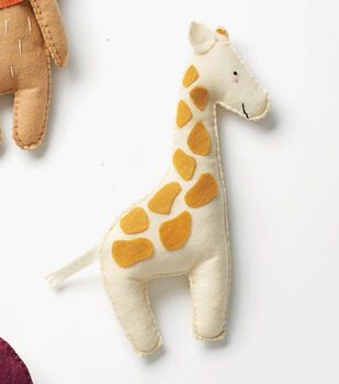 Nursery Sewing, Giraffe Ears, Felt Giraffe, Giraffe Party, Giraffe Costume, Hand Sewn Felt, Felt Animal Patterns, Viking Sewing, Giraffe Pattern