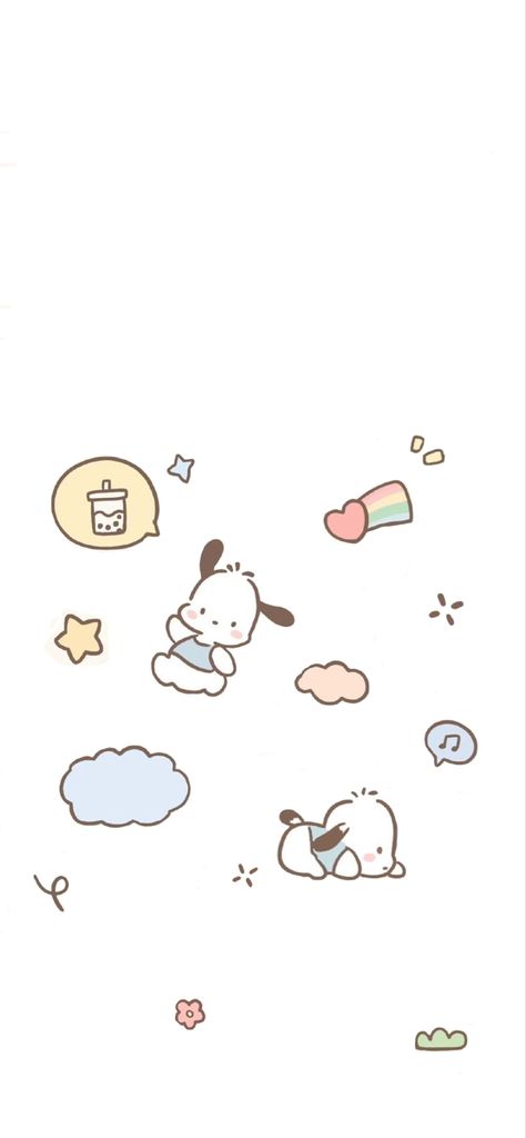 Minimal Sanrio Wallpaper, Minimalist Sanrio Wallpaper, Sanrio Wallpaper Pochacco, Pochacco Wallpaper Ipad, Sanrio Pochacco Wallpaper, Pochacco Lockscreen, Sanrio Ipad Wallpaper, Pochacco Widget, Sanrio Lockscreen