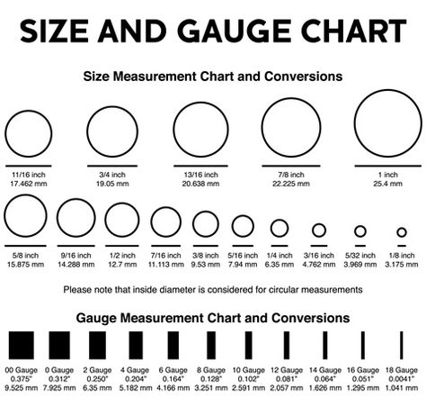 Beeswax Diy, Gauges Size Chart, Bead Size Chart, Diy Cut Shirts, Piercing Chart, Reference Chart, Body Jewelry Piercing, Jewelry Techniques, Beading Projects