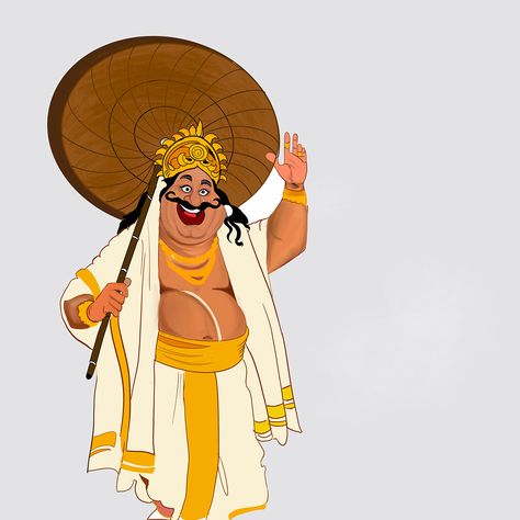 Maveli Onam project on Behance Onam Related Pics, Maveli Onam Cartoon Png, Maveli Onam Poster Background, Maveli Onam Illustration, Onam Maveli Design, Maveli Onam Poster, Maveli Onam Photos, Maveli Onam Drawing, Mahabali Onam Drawing