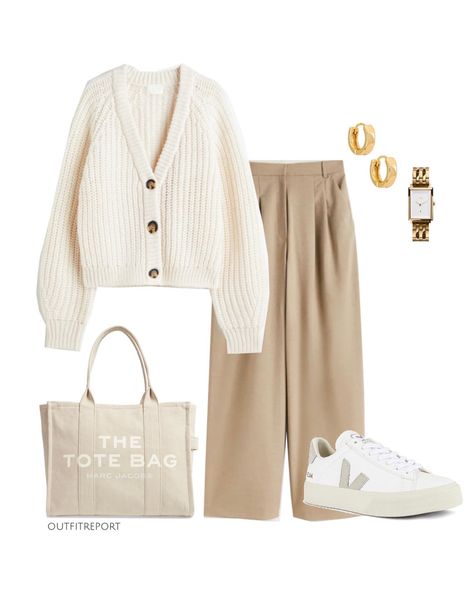 Rok Outfit, Skandinavian Fashion, 사진 촬영 포즈, Beige Outfit, Beige Pants, Mode Casual, Stil Inspiration, Looks Chic, 가을 패션