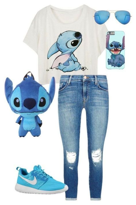 Cute Stitch Outfits, Stitch Things To Buy, Stitch Inspired Outfits, Stitch Disney Outfit, Stitch Disney Bound, Disney Clothes For Women, Stitch Outfits, Stitch Things, Stitch Clothing