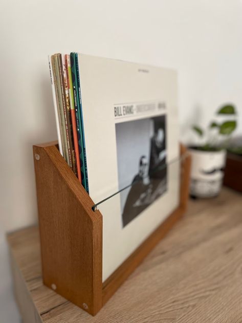 Vinyl Record Storage Vinyl Records Shelf Desk Vinyl Record Storage Wall Record Storage, LP Record Stand - Etsy Storing Vinyl Records, Lp Storage Ideas, Vinyl Record Storage Wall, Diy Record Holder, Record Storage Wall, Record Collection Storage, Records Shelf, Lp Record Stand, Diy Vinyl Storage