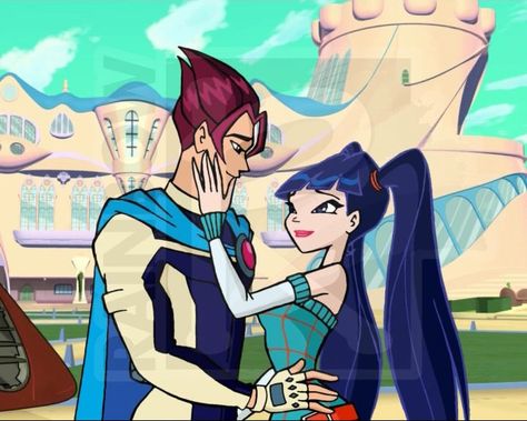 Timmy And Tecna, Winx Club Musa And Riven, Flora And Helia, Musa Riven, Musa And Riven, Magic Fanart, Winx Club Musa, Winks Club, Winx Musa