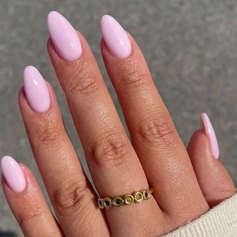 Acrylic Almond Shaped Nails Nails Almond Pink, Pink Oval Nails, Almond Nails Pink, Summer Nails Almond, Pink Summer Nails, Bridesmaids Nails, Pink Nail Colors, Pink Chrome Nails, Baby Pink Nails