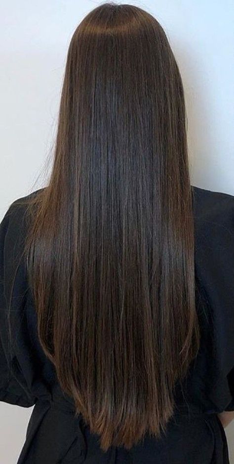 Layers For Long Hair, V Cut Hair, V Shaped Haircut, V Hair, V Model, Long Shiny Hair, Thick Hair Cuts, Extension Hair, Straight Hair Cuts