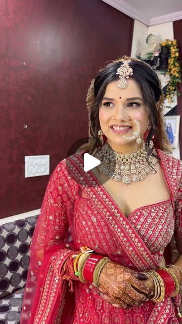 Latest Bridal Makeup, Minimal Makeup Look, Latest Bridal Lehenga, Minimal Makeup, Bridal Lehenga, My Eyes, Bridal Makeup, Lehenga, Makeup Artist